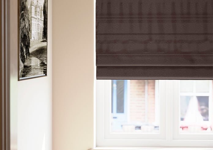 Lucerne Faux Silk, Hazelnut - Twist&Fit Roman Blind - Image 5
